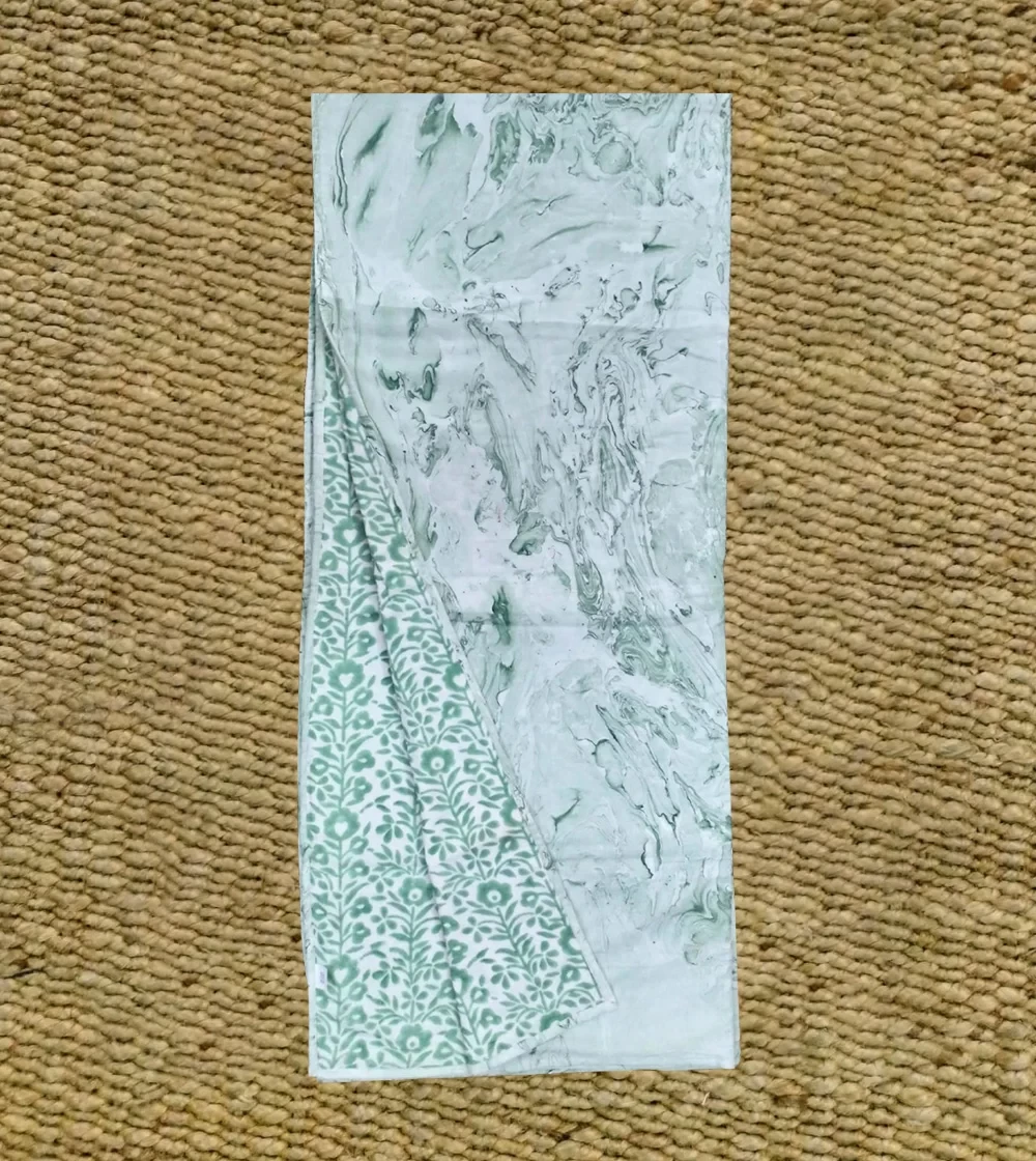 The Sky with full of Joy reversible color block print Dohar