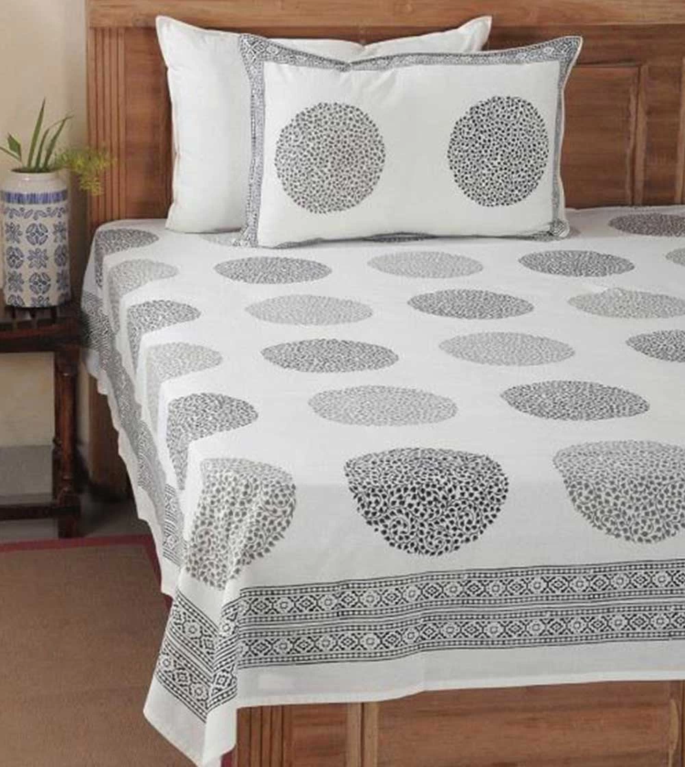 Beautiful Chakra Hand block printed Bed Covers