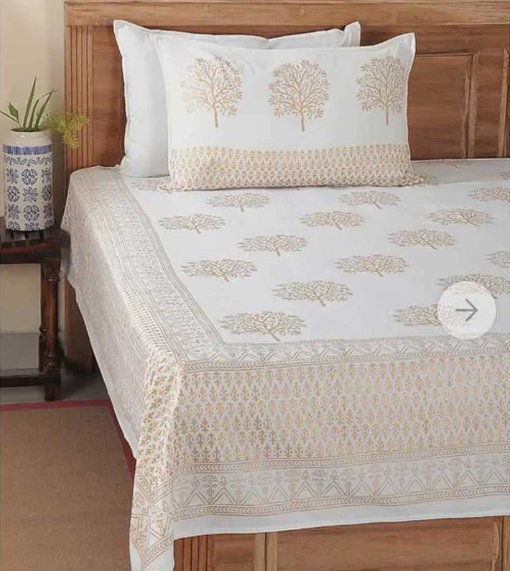 Beautiful Nature Hand block printed, Bed Covers