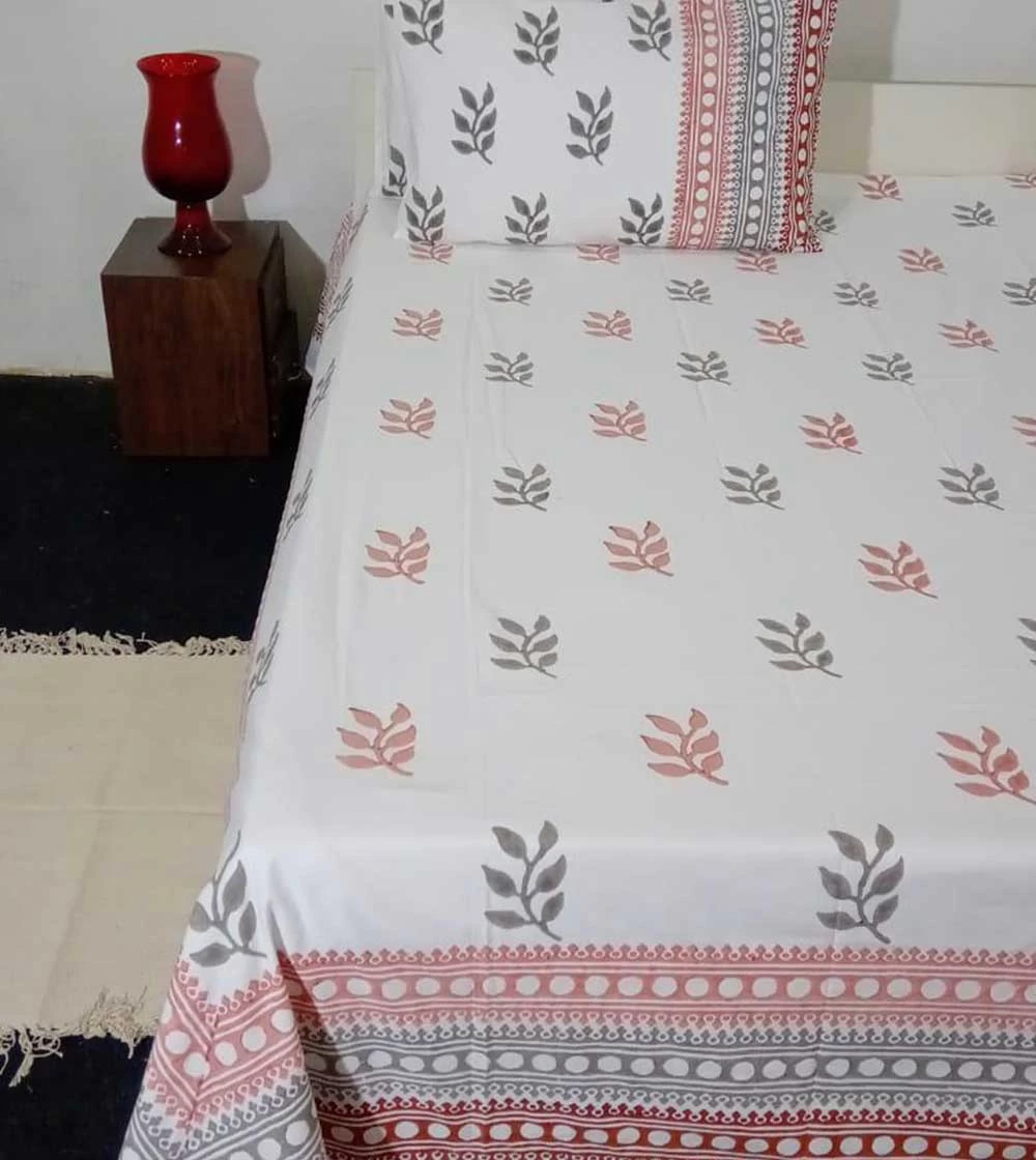 Magnificent Plants Hand block printed Bed Covers