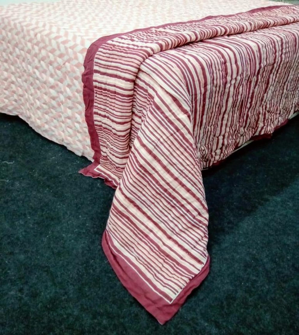 Jaipuri Hand Block Printed Quilt-13