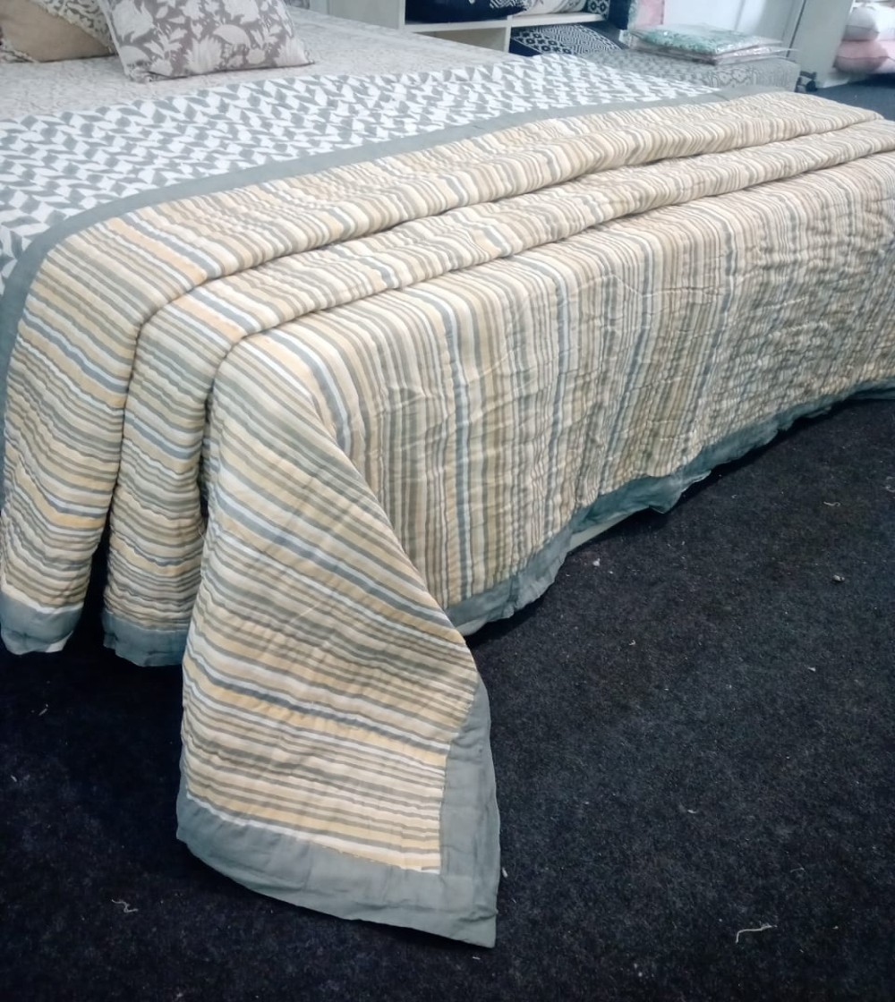 Jaipuri Hand Block Printed Quilt-19