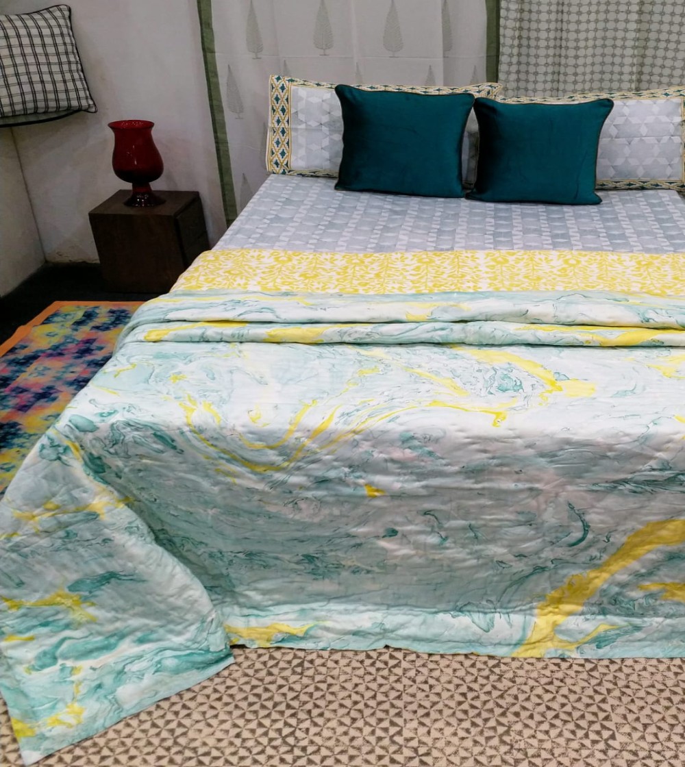 Jaipuri Hand Block Printed Quilts-2