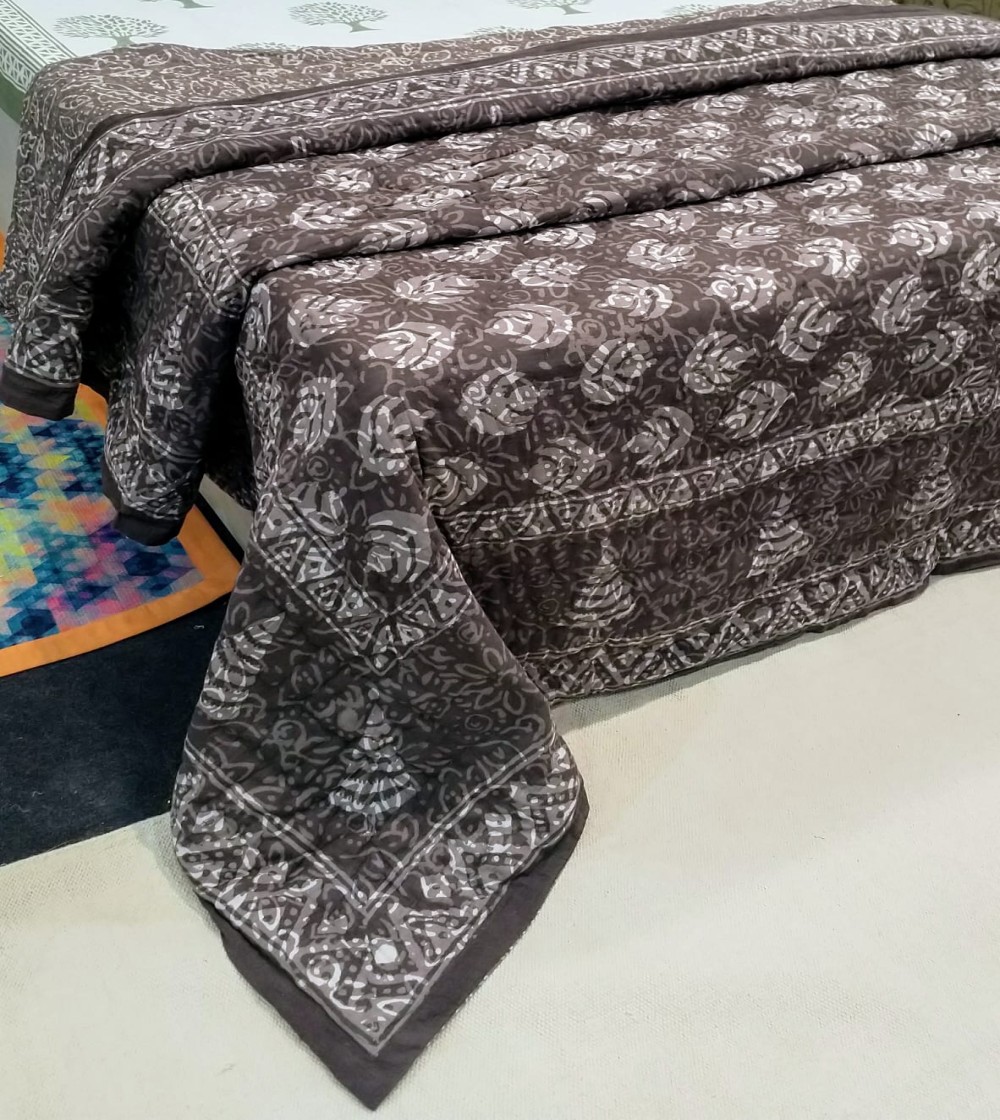 Jaipuri Hand Block Printed Quilts-4