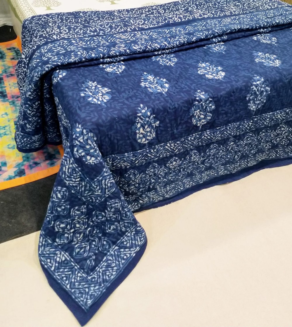 Jaipuri Hand Block Printed Quilts-9